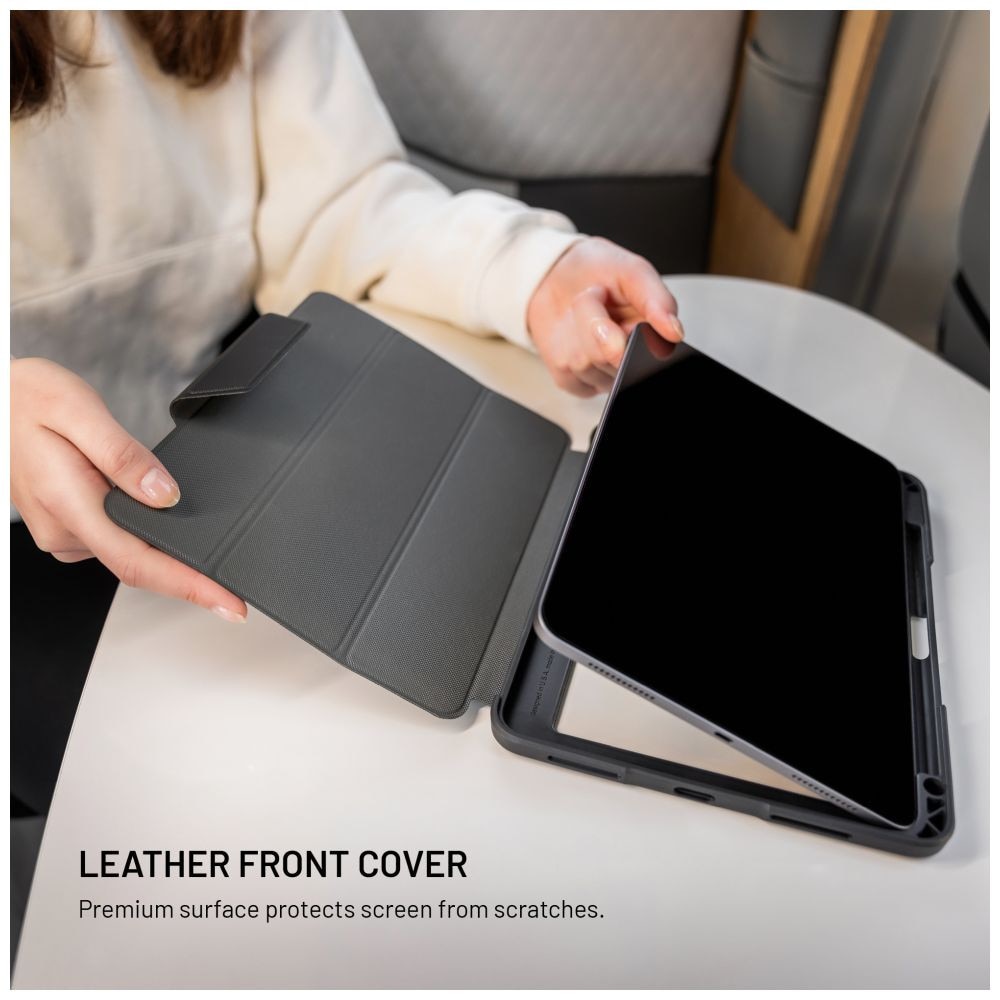 Husa FIXED Enduro pentru Apple iPad Air 11" (2024/2025), functie stand, inchidere magnetica, functie sleep/wake, black