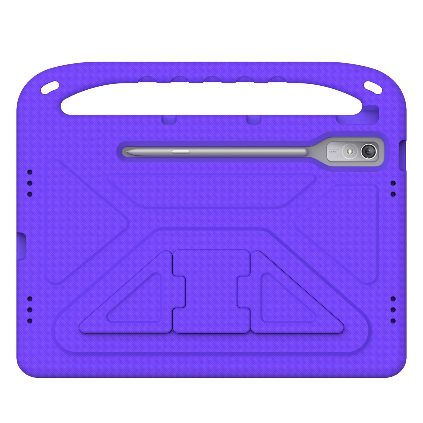 Husa tableta pentru Lenovo Tab P12 12.7, material EVA, cu maner si rezistenta la socuri, violet