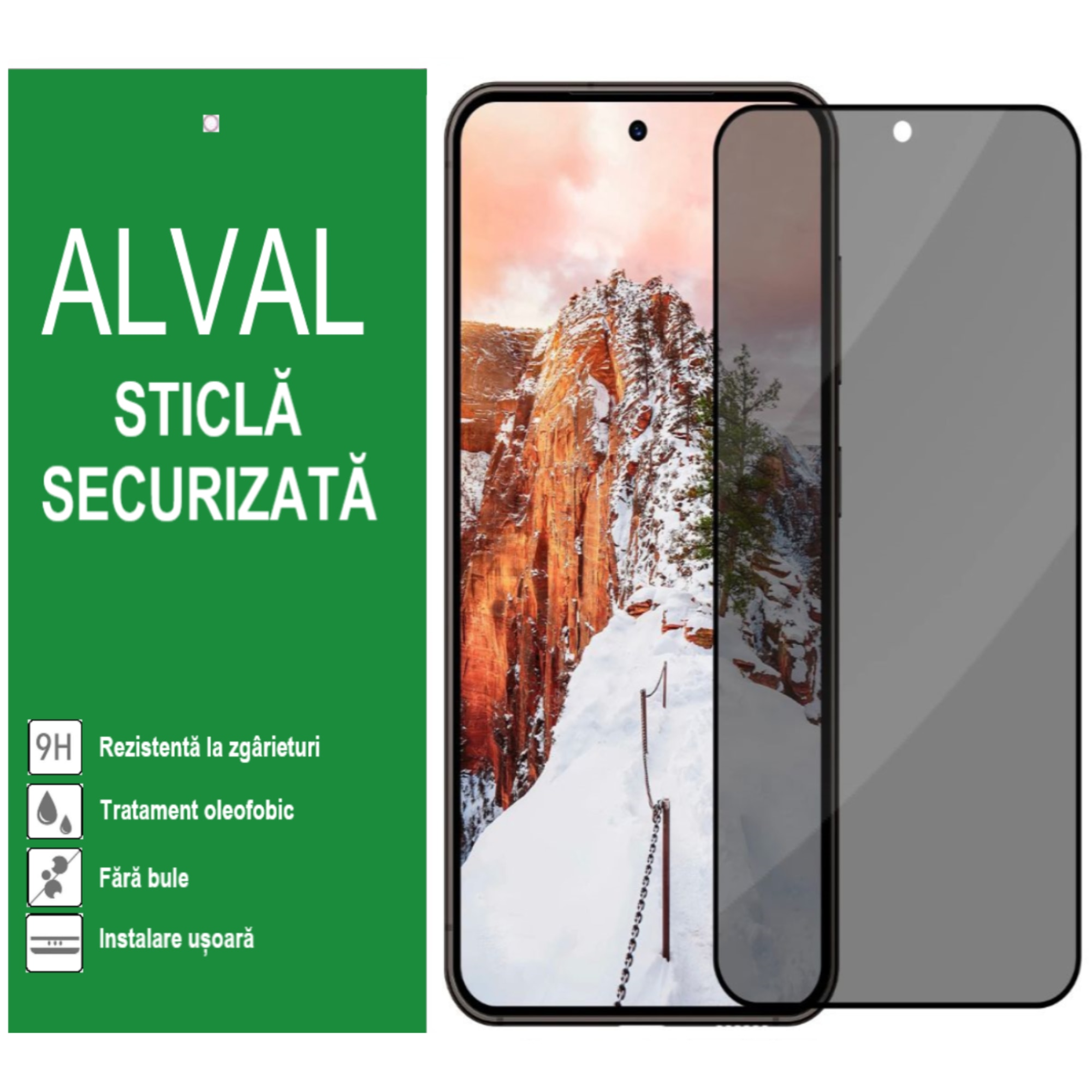 Folie protectie Privacy compatibila cu Samsung Galaxy S23
