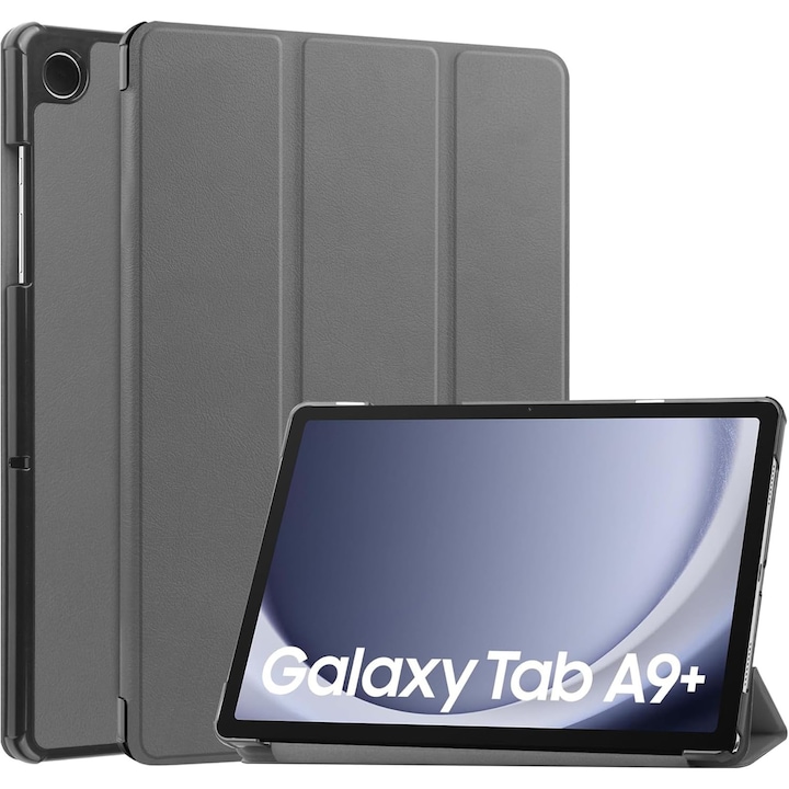 Husa protectie tableta, AYSTOAYS®, Compatibila cu Samsung Galaxy Tab A9 Plus 11", Gri