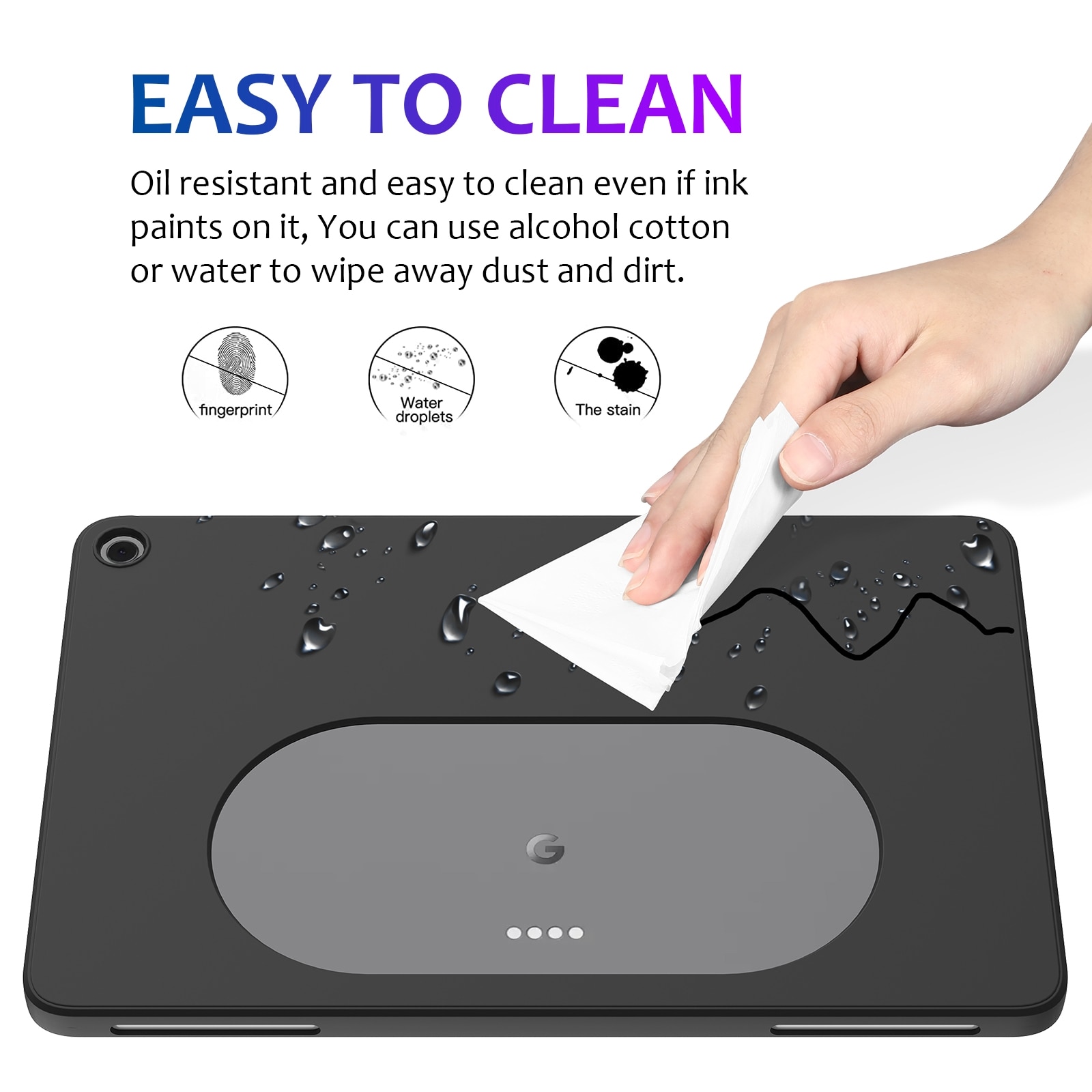Husa tableta pentru Google Pixel, silicon lichid, rezistent la socuri, culoare neagra