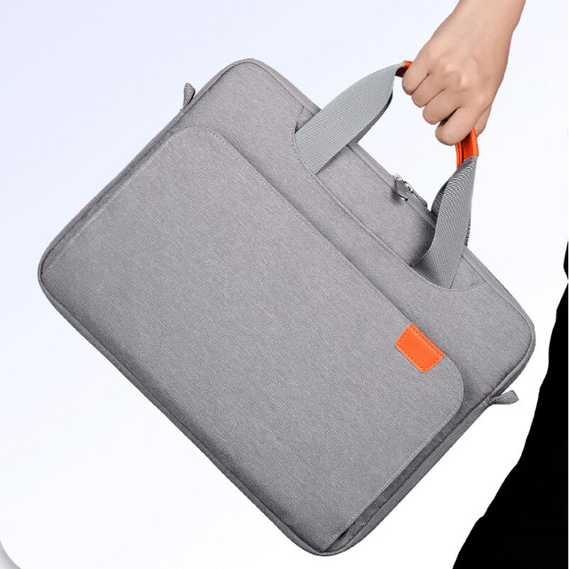 Geanta pentru calculator, impermeabila, rezistenta la uzura, rezistenta la socuri, 15.6inch, multi-compartiment, gri