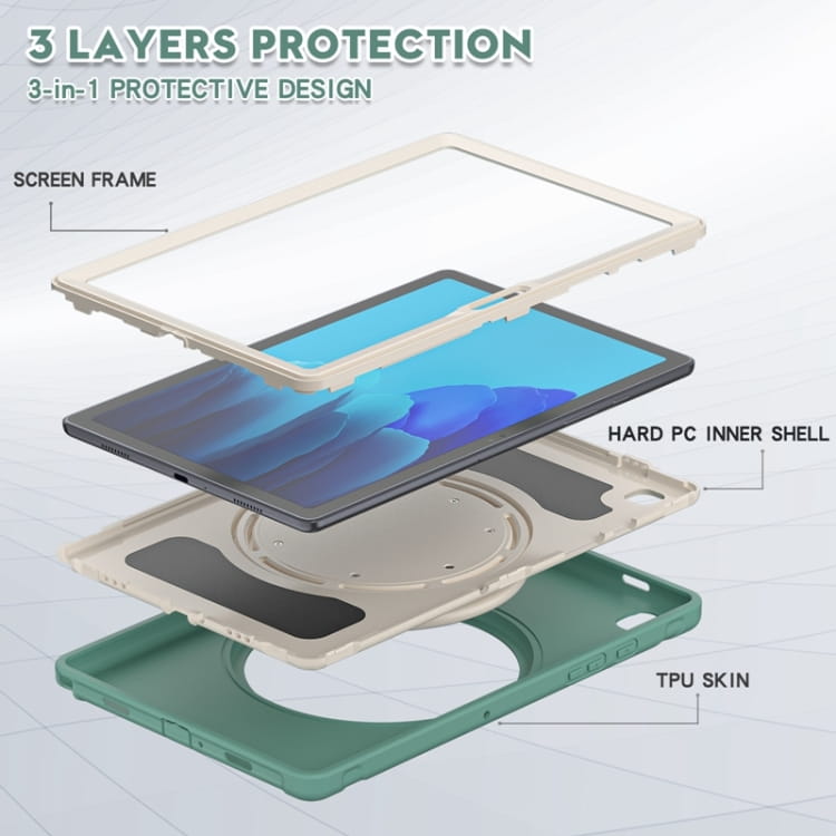Husa tableta, Policarbonat / Silicon, Pentru iPad Pro 11", Verde