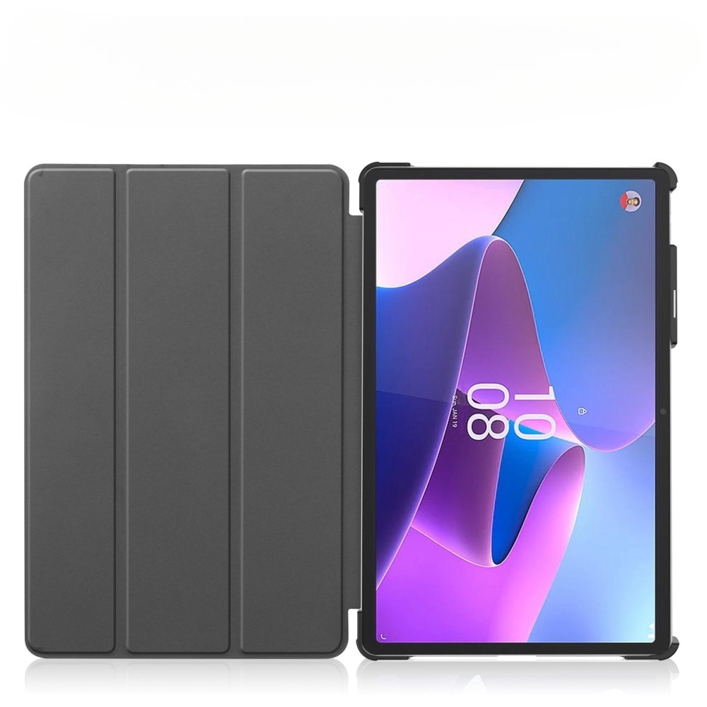 Husa pentru tableta, XGSM, Lenovo Tab P11 Pro Gen 2, tri-fold, cu loc pentru stylus, gri, 11.2"