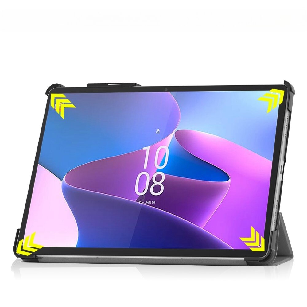 Husa pentru tableta, XGSM, Lenovo Tab P11 Pro Gen 2, tri-fold, cu loc pentru stylus, gri, 11.2"