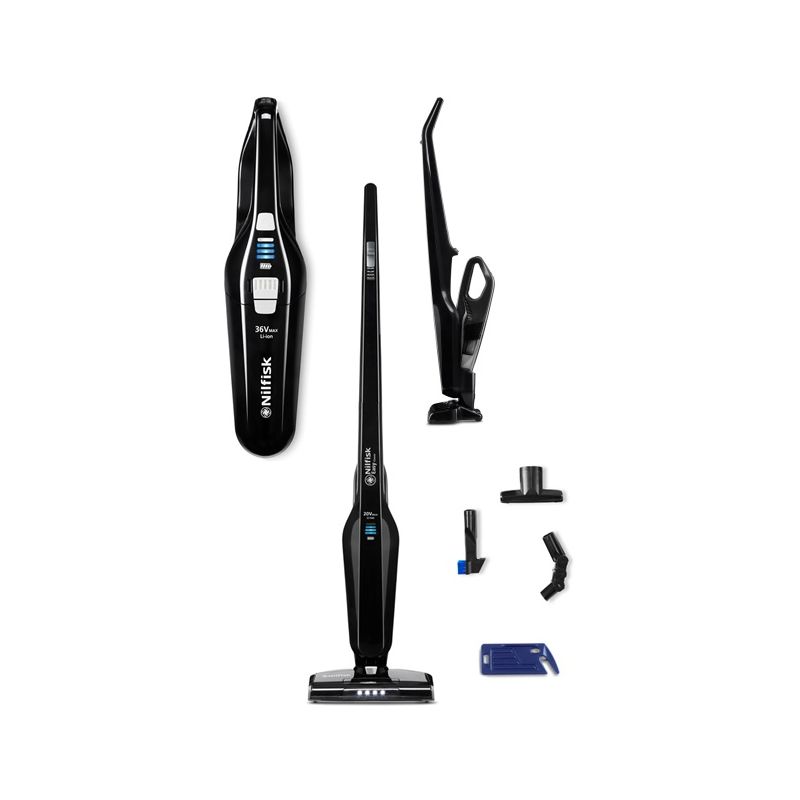 Aspirator vertical, Nilfisk, Easy Max Black, 2 in 1, 28 V