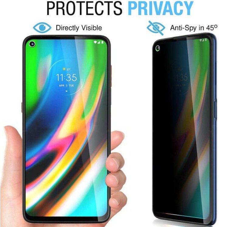 Set 2 folii Privacy Compatibile cu Xiaomi 11 Lite, (5G) Full Cover, Calitate Premium, Black