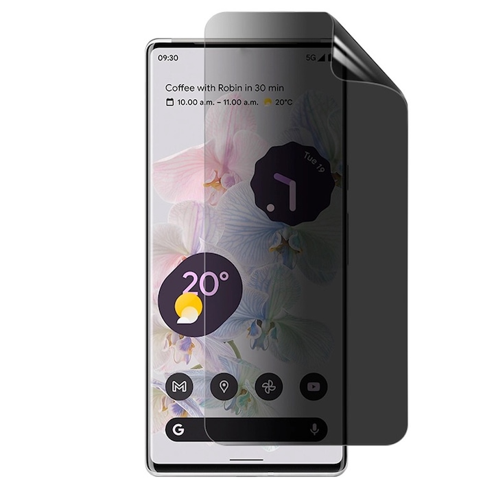 Folie Privacy InvisiFlex compatibila cu OnePlus 13, Anti-Reflexii, Anti-Amprente, Anti-Stralucire, Protectie ideala, Atingere fina, Proprietati regenerabile, Acoperire oleofoba, Tehnologie ULTRA HD, Full Face