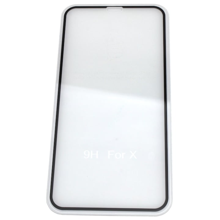Apple iPhone X Folie protectie 6D sticla securizata 9H full cover full glue acoperire completa
