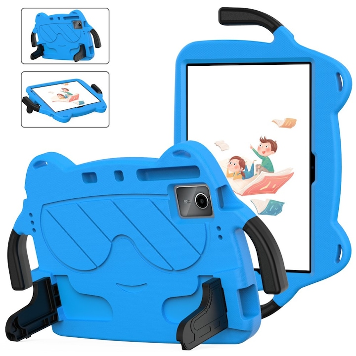 Husa tableta pentru copii, XGSM, Compatibil cu Xiaomi Redmi Pad SE/Huawei MatePad 11 2021/DOOGEE T30 Pro/Lenovo Tab M11, Albastru