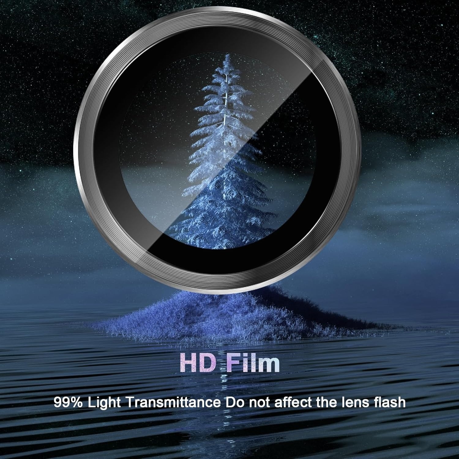Pentru Honor 400 Pro Protector de lentile camerei din sticla temperata, film de lentile individuale 9H Hardness HD, inel de metal + sticla de protectie, protectie impotriva zgarieturilor - 1 bucata