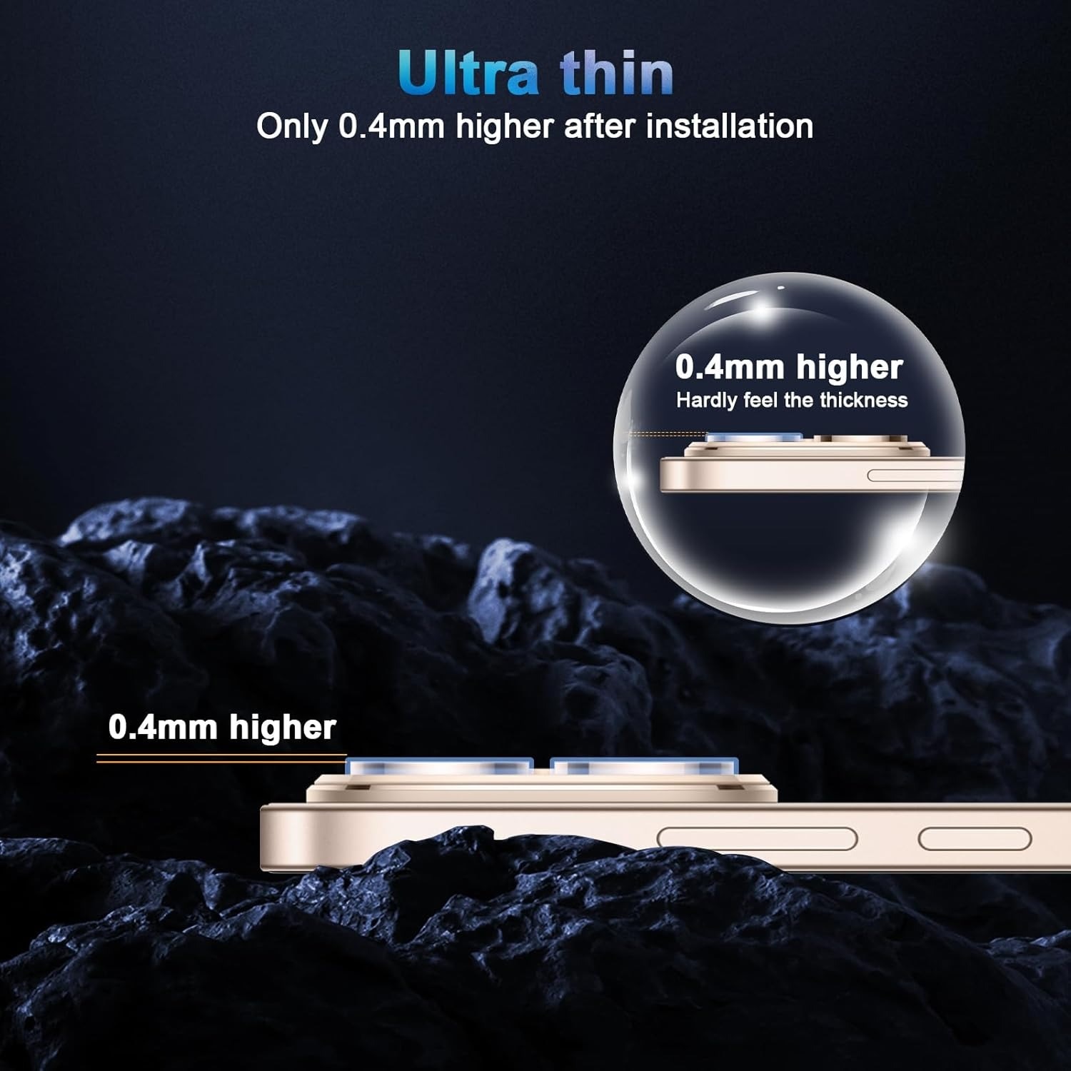 Pentru Honor 400 Pro Protector de lentile camerei din sticla temperata, film de lentile individuale 9H Hardness HD, inel de metal + sticla de protectie, protectie impotriva zgarieturilor - 1 bucata