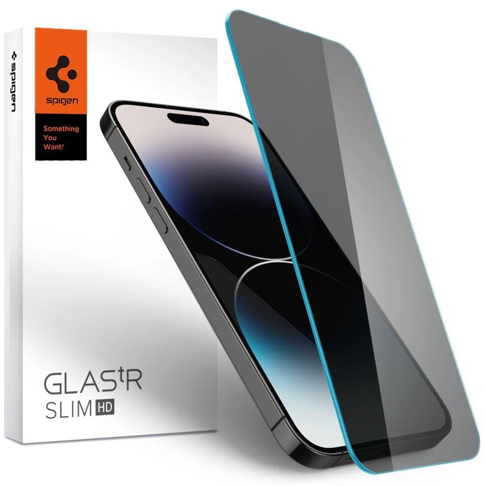 Folie Sticla Securizata Spigen Glas.tr Compatibila Cu iPhone 14 Pro Max, Privacy
