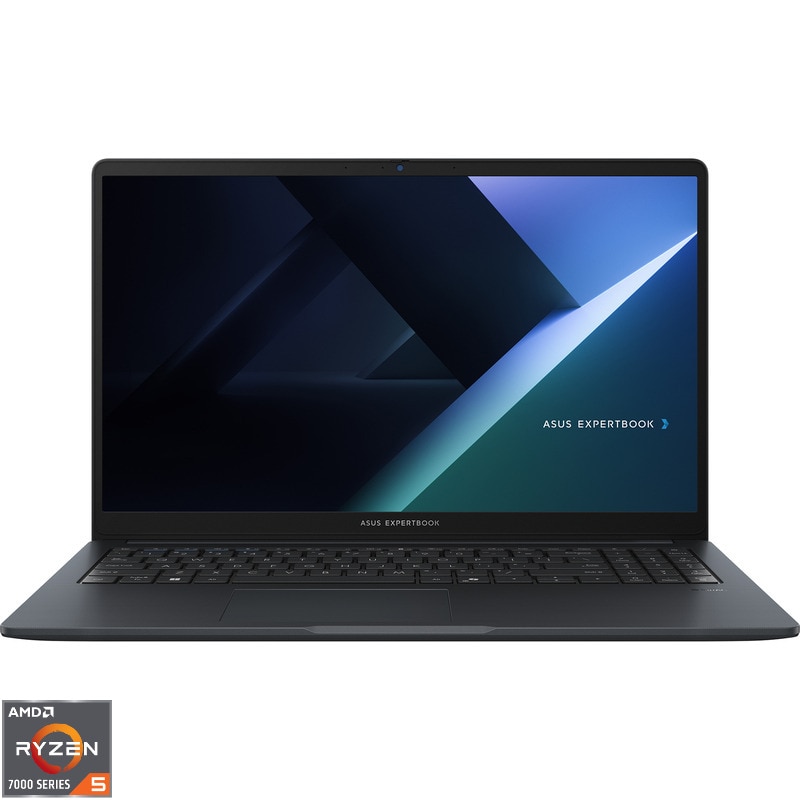 Laptop ASUS 15.6'' ExpertBook BM1 BM1503CDA, FHD, Procesor AMD Ryzen™ 5 7535U (16M Cache, up to 4.55 GHz), 32GB DDR5, 64GB SSD, AMD Radeon 660M, No OS, Gentle Grey