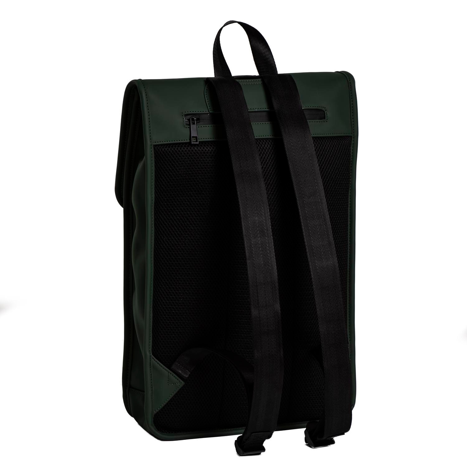 Rucsac unisex impermeabil, pentru laptop de 12 inch, Daniel Ray, seria Fullerton, Verde inchis