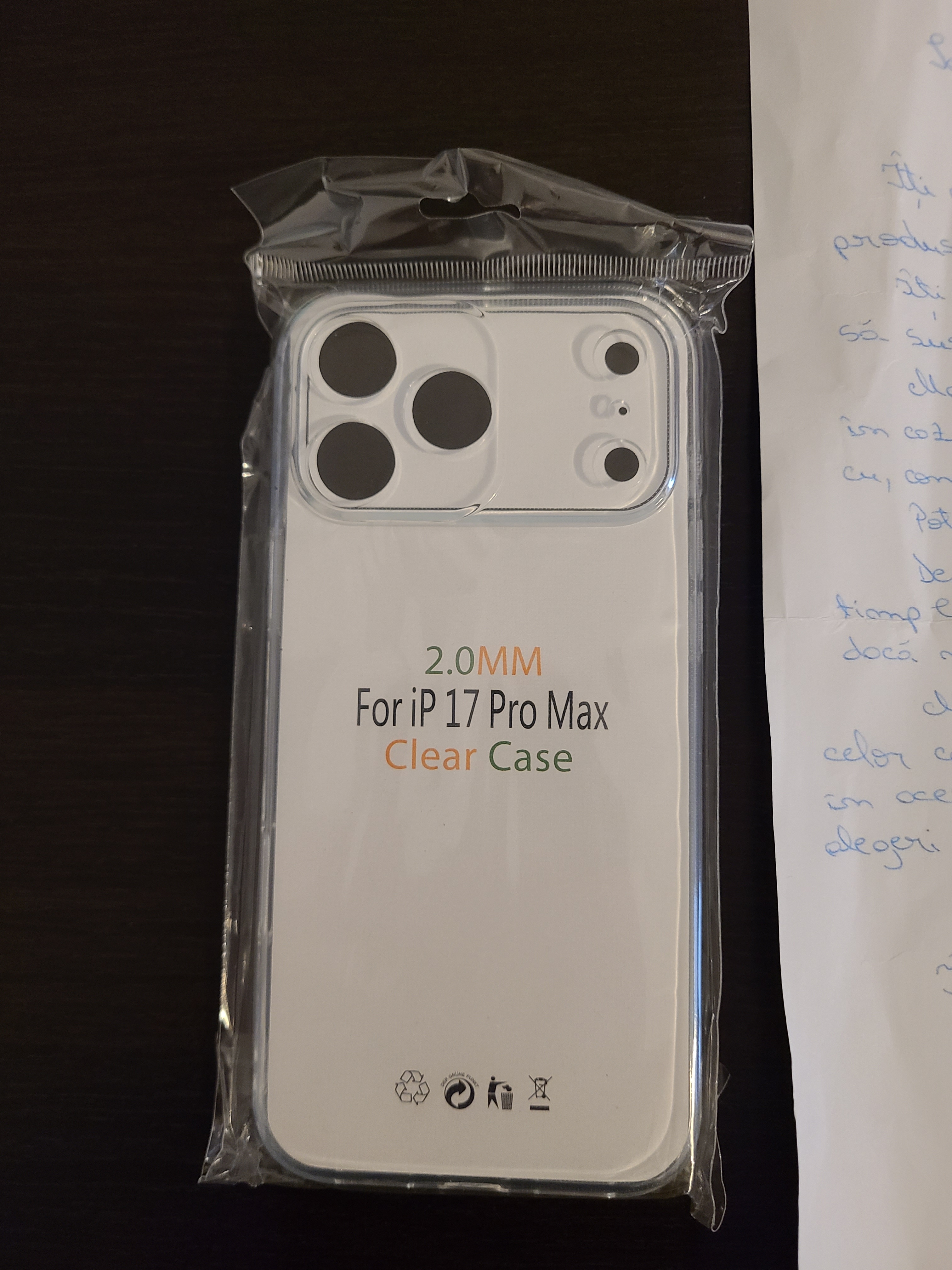 Husa protectie Mat-Tech compatibila cu iPhone 17 Pro Max, Margini ridicare camera, Colturi anti-soc, Decupaje Precise, Rezistenta la impact, Transparenta