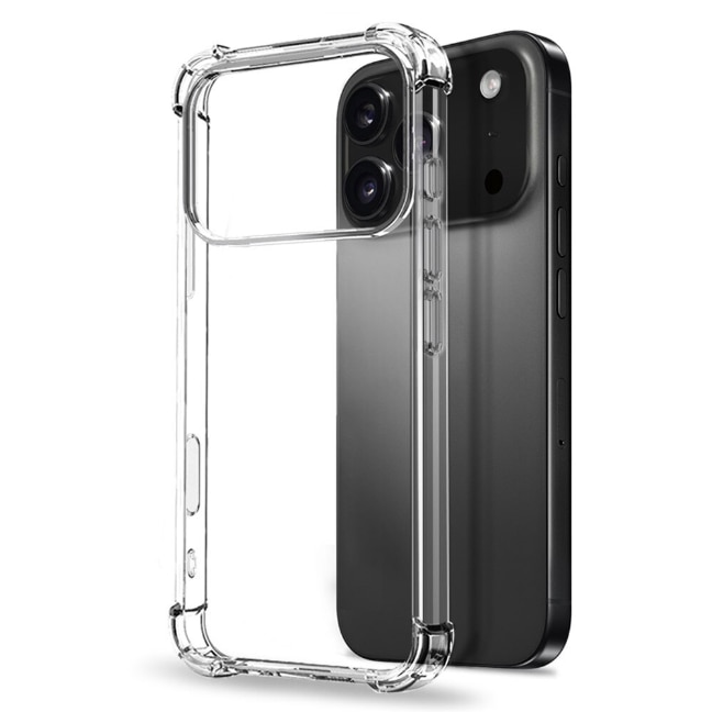 Husa protectie Mat-Tech compatibila cu iPhone 17 Pro Max, Margini ridicare camera, Colturi anti-soc, Decupaje Precise, Rezistenta la impact, Transparenta