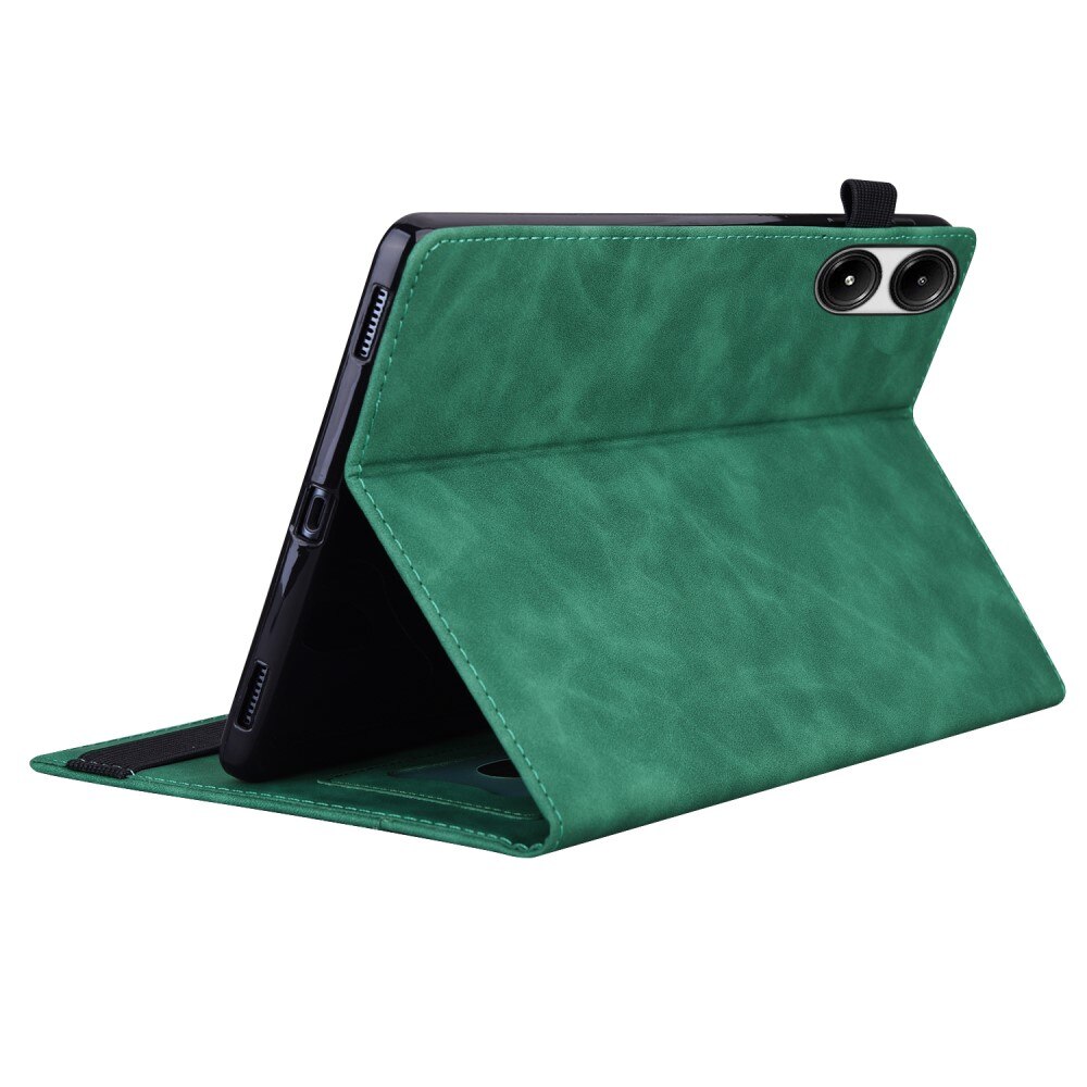 Husa tableta XGSM pentru Xiaomi Redmi Pad 2, verde, cu suport si compartimente pentru carduri