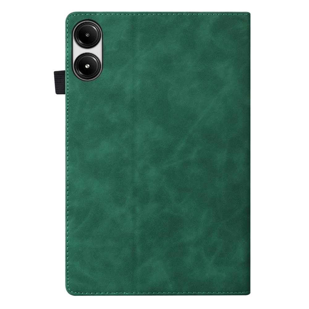 Husa tableta XGSM pentru Xiaomi Redmi Pad 2, verde, cu suport si compartimente pentru carduri
