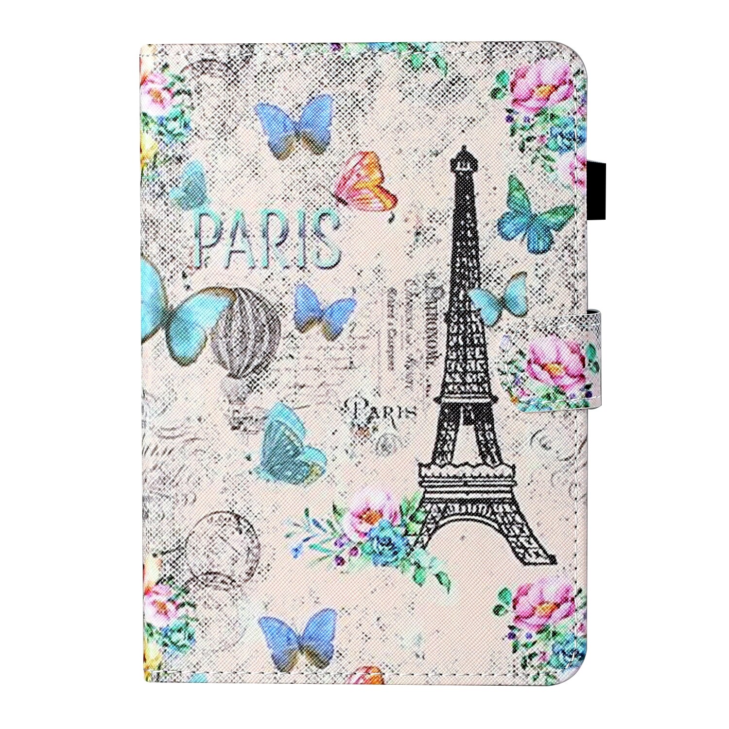 Husa tableta pentru Lenovo Tab M10 HD 2nd Gen TB-X306X, piele PU + TPU, tip carte cu suport si sloturi pentru carduri si pen, culoare cu desen colorat, protectie anti-alunecare, sleep/wake-up