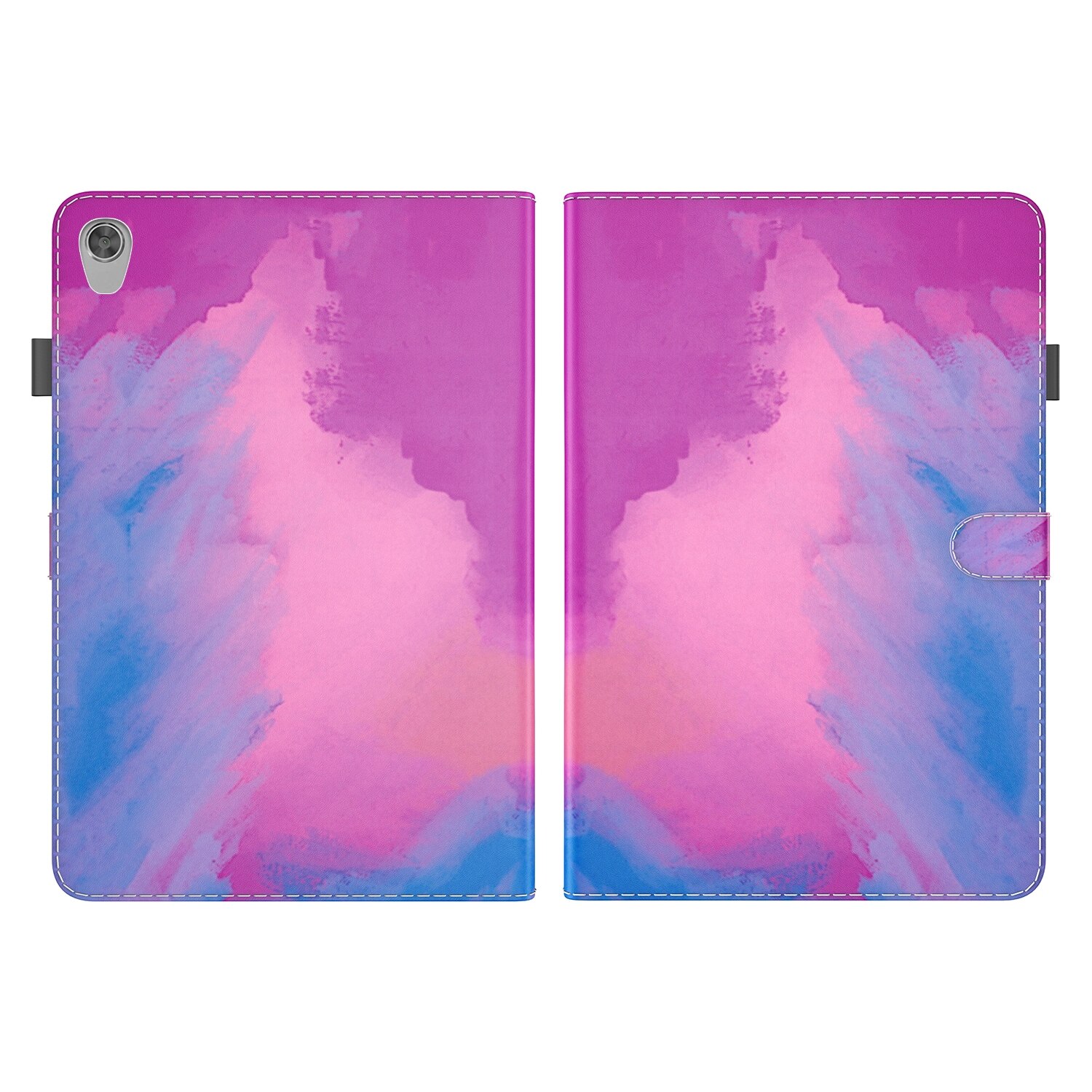 Husa tableta pentru Lenovo Tab M10 HD Gen 2 TB-X306X, TB-X306F 10.1, model Voltage, material piele PU, design. acuarela, inchidere magnetica, suport, violet