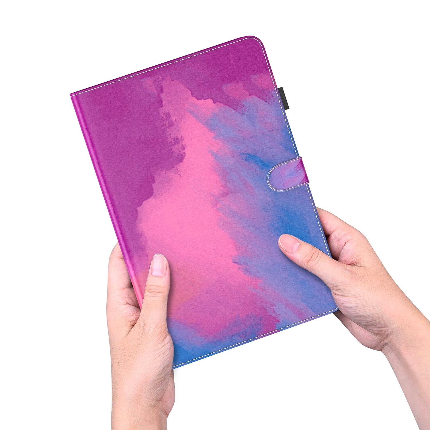 Husa tableta pentru Lenovo Tab M10 HD Gen 2 TB-X306X, TB-X306F 10.1, model Voltage, material piele PU, design. acuarela, inchidere magnetica, suport, violet