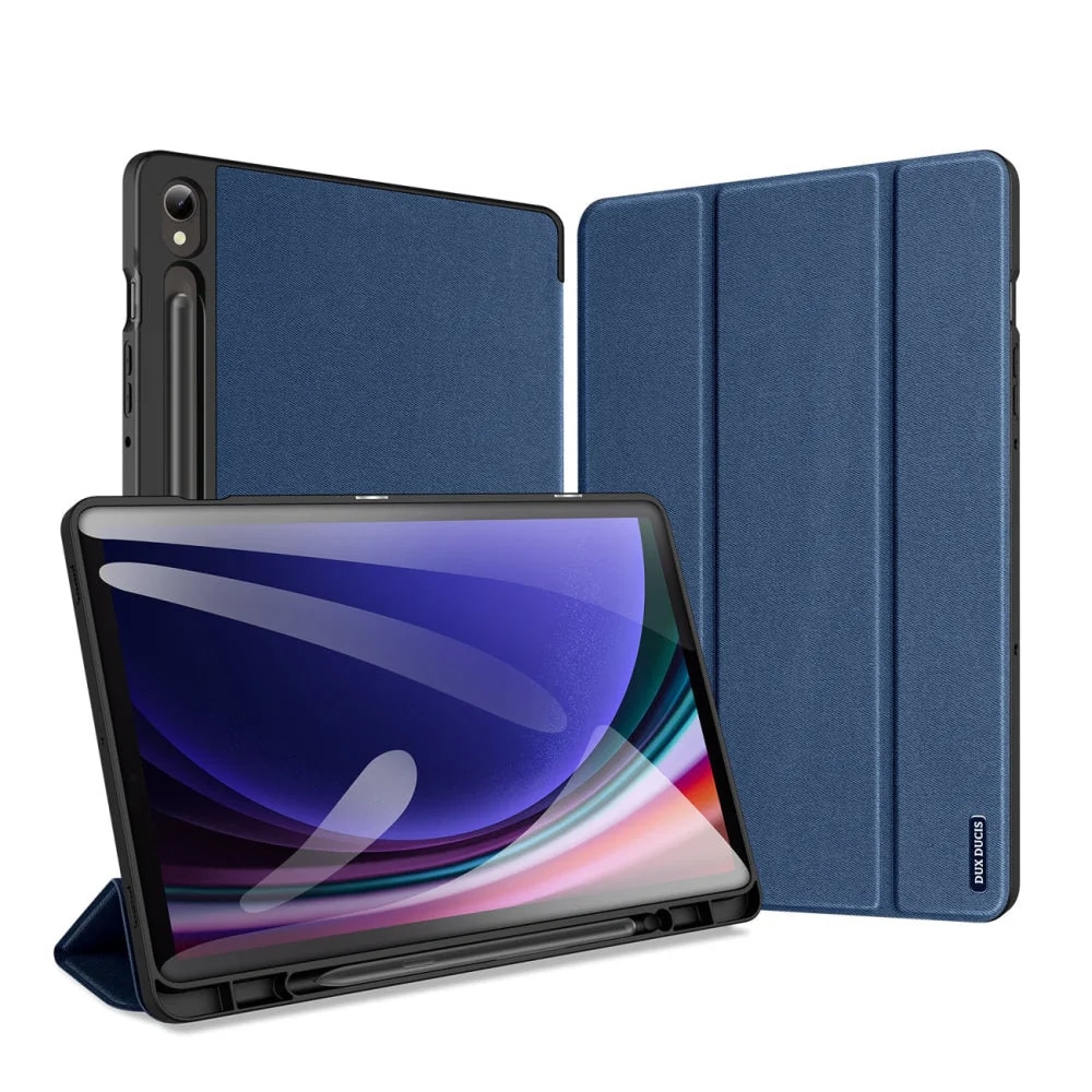 Husa Dux Ducis Domo compatibila cu Samsung Galaxy Tab S9 FE, Albastru