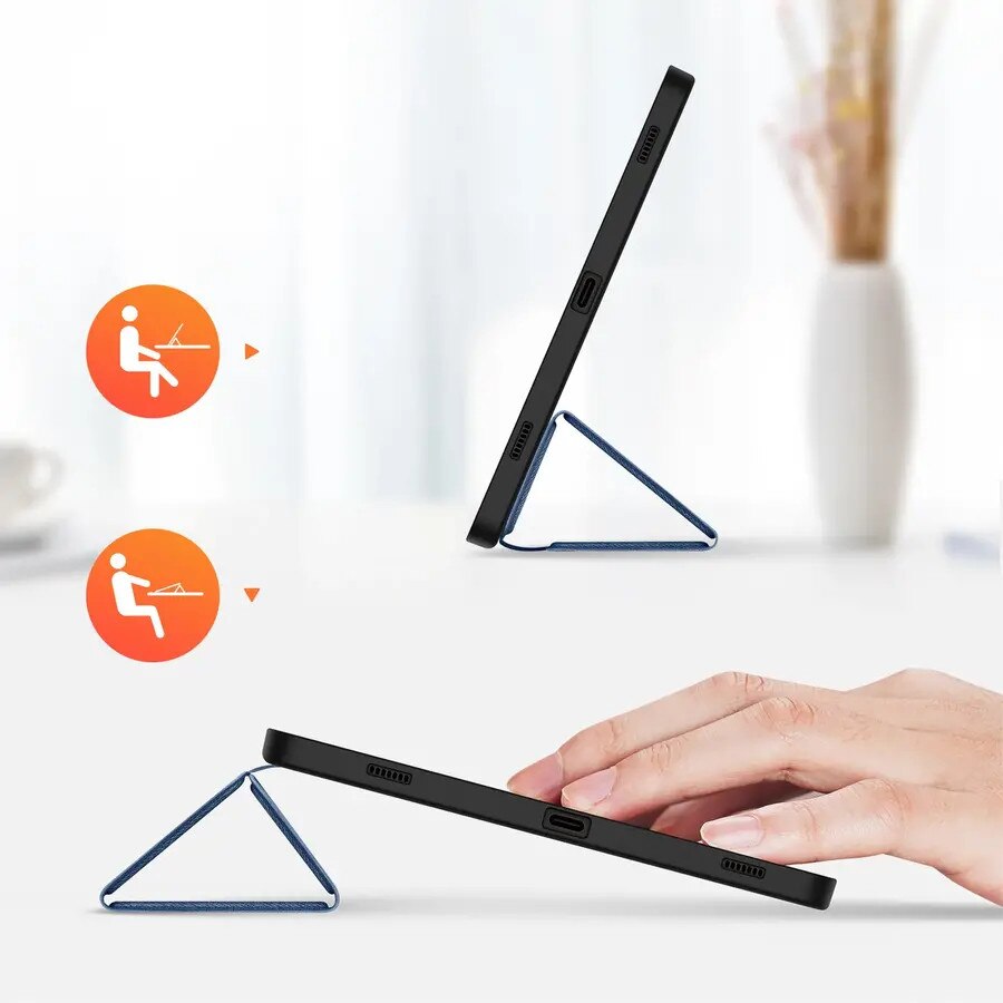 Husa Dux Ducis Domo compatibila cu Samsung Galaxy Tab S9 FE, Albastru