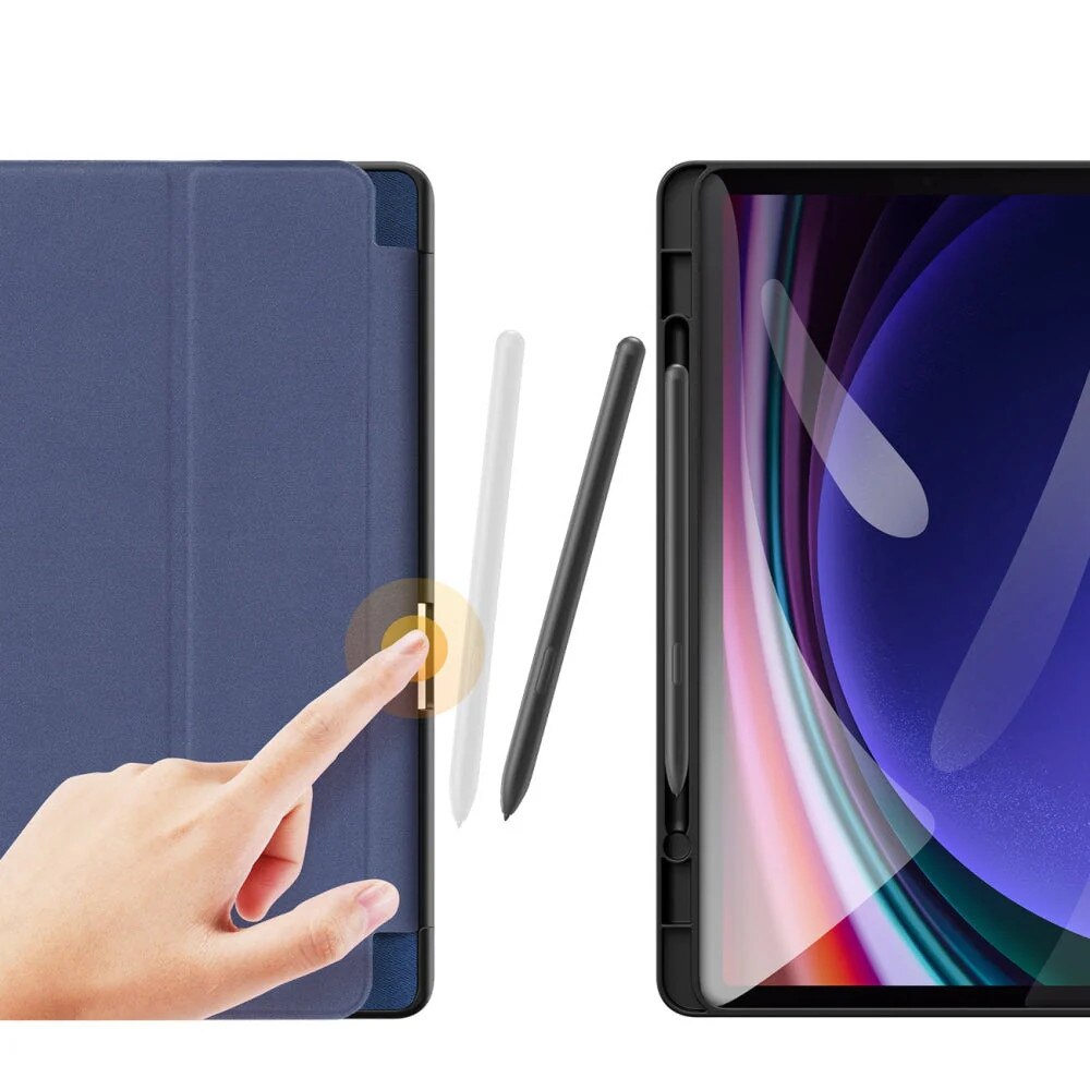 Husa Dux Ducis Domo compatibila cu Samsung Galaxy Tab S9 FE, Albastru