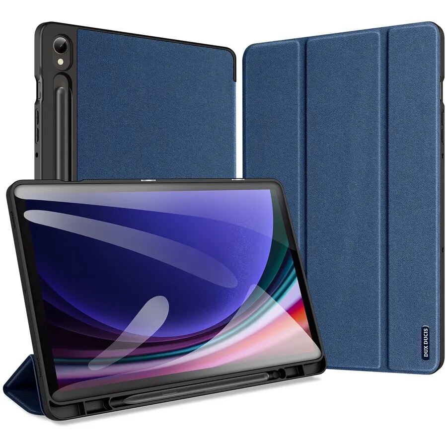 Husa Dux Ducis Domo compatibila cu Samsung Galaxy Tab S9 FE, Albastru