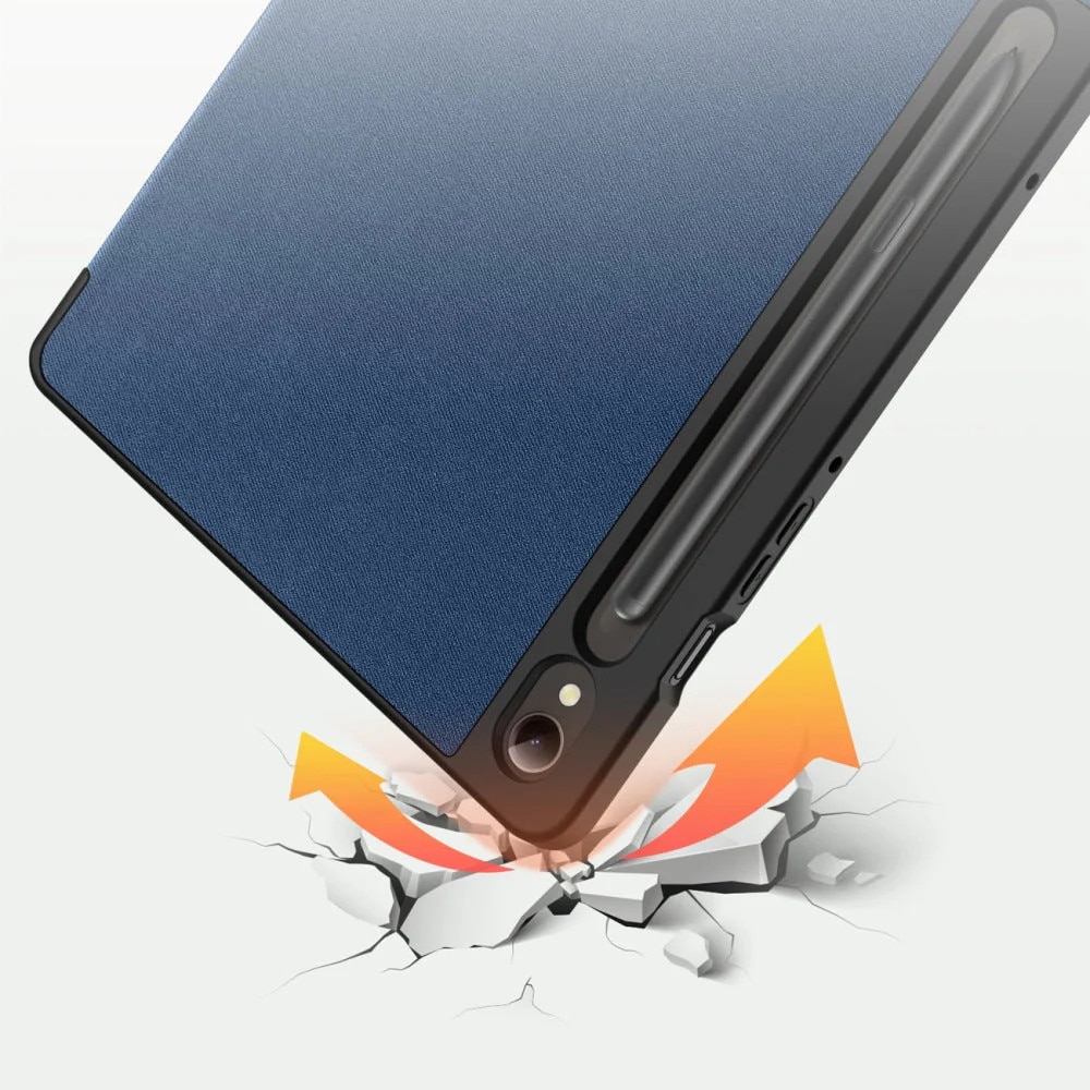 Husa Dux Ducis Domo compatibila cu Samsung Galaxy Tab S9 FE, Albastru