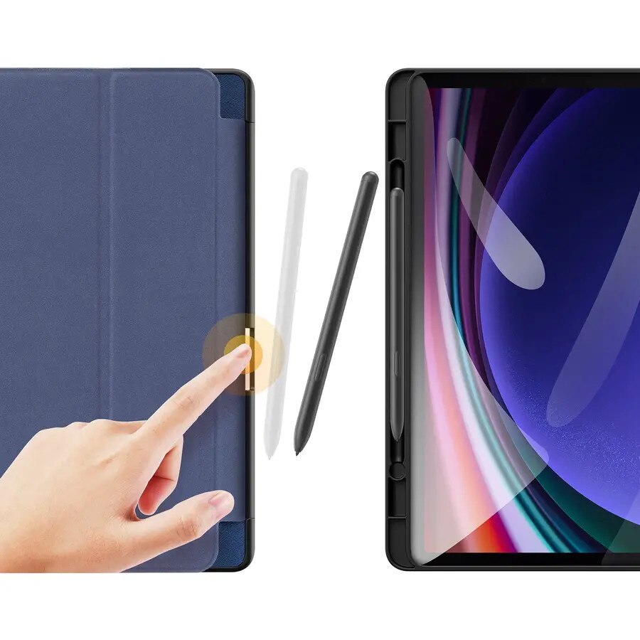 Husa Dux Ducis Domo compatibila cu Samsung Galaxy Tab S9 FE, Albastru