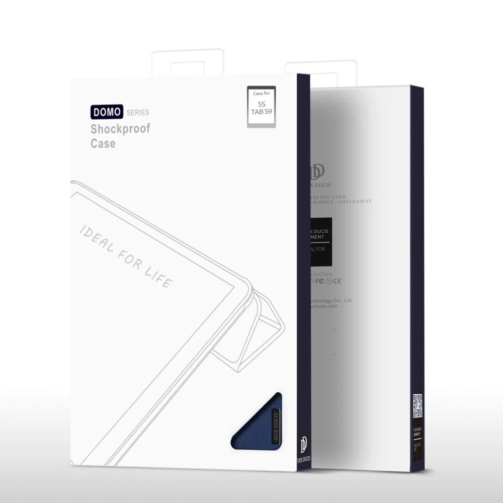 Husa Dux Ducis Domo compatibila cu Samsung Galaxy Tab S9 FE, Albastru