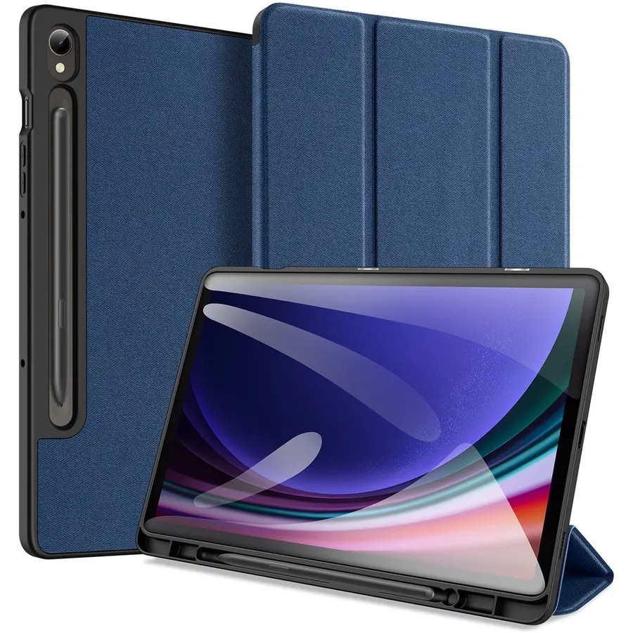 Husa Dux Ducis Domo compatibila cu Samsung Galaxy Tab S9 FE, Albastru