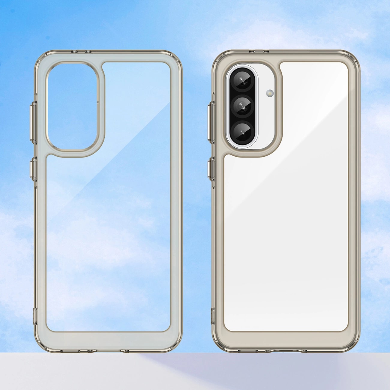 Carcasa Outer Space compatibila cu Samsung Galaxy A56 5G Negru transparent