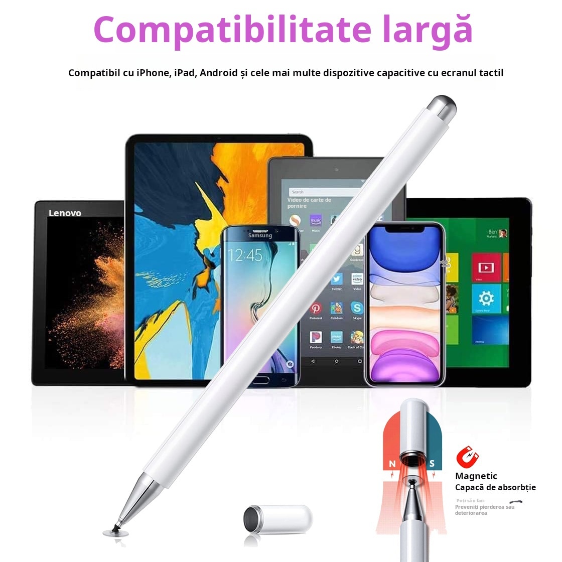 Husa Pentru iPad Pro 13 inch 7 generatie 2024, Rezistenta De Protectie Pentru Intregul Corp, Cu Stilou Optic Universal (Nereincarcabil), Protectie Pentru EEcran, Suport Rotativ, Curea, Roz