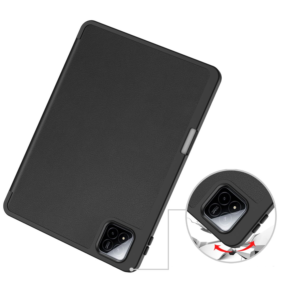 Husa tableta Bizon Case Tab Lizard pentru Xiaomi Pad 7 / 7 Pro, negru