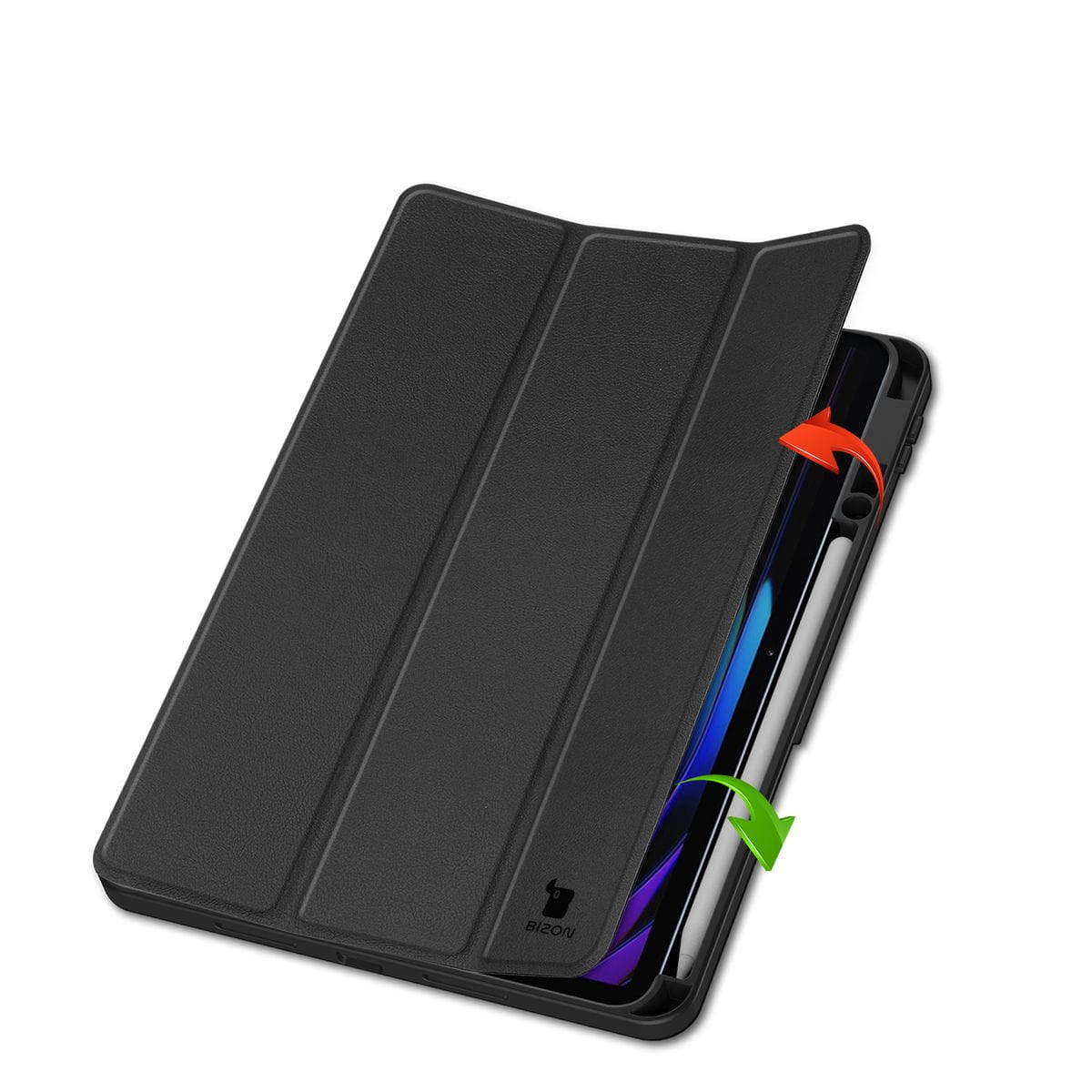 Husa tableta Bizon Case Tab Lizard pentru Xiaomi Pad 7 / 7 Pro, negru