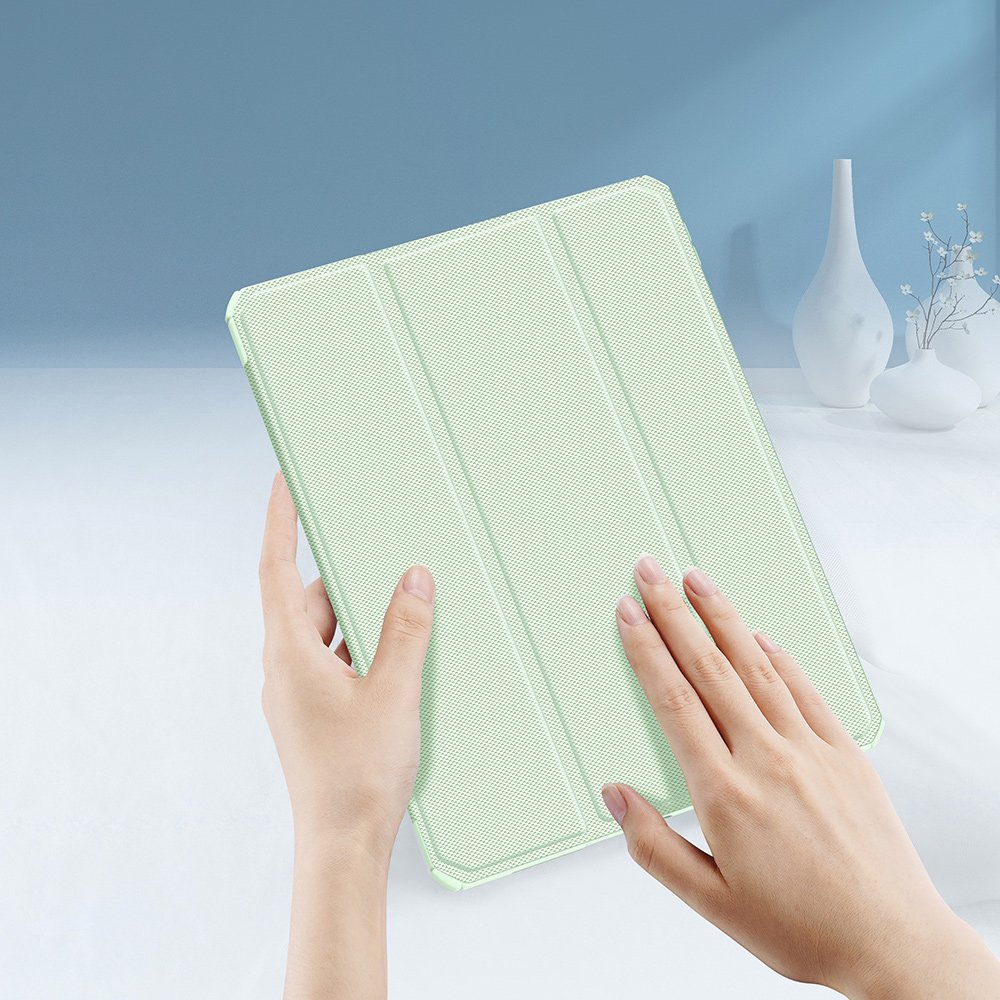Gusa inteligenta pentru iPad Pro 11" 2021, DuxDucis, Piele ecologica, Verde dechis