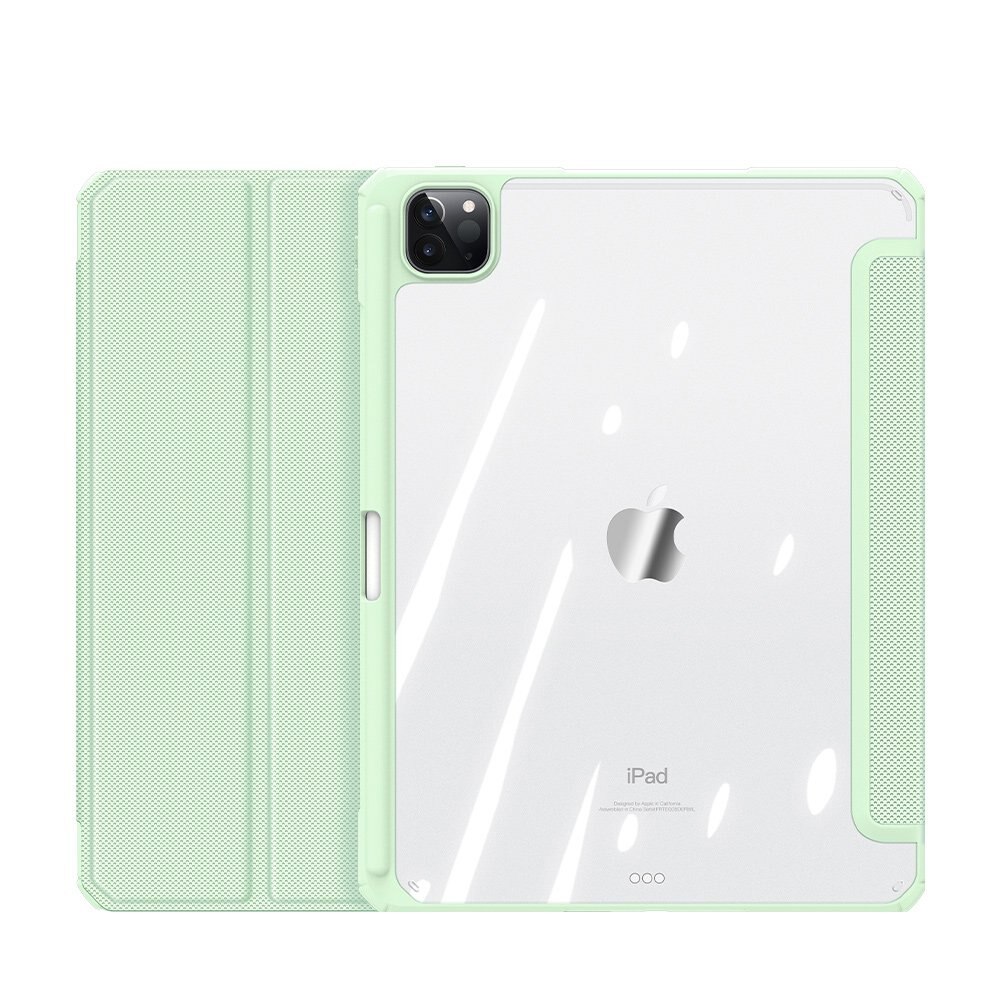 Gusa inteligenta pentru iPad Pro 11" 2021, DuxDucis, Piele ecologica, Verde dechis