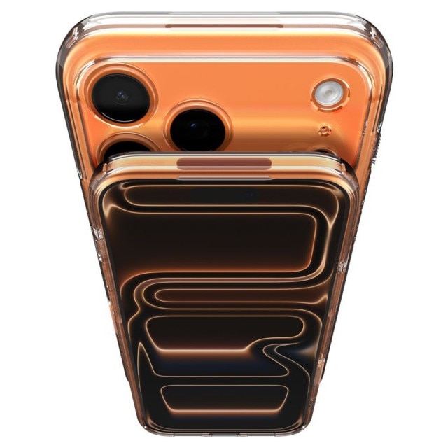 Husa Spigen Pentru iPhone 17 Pro Max, Hybrid T MagSafe, Protectie La Camere si Colturi, Functie MagSafe, Glossy Orange - 6063