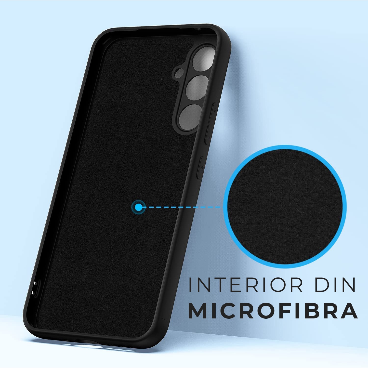 Husa Premium Silicon Soft pentru Samsung A54 5G, Ultra Slim, Protectie sporita, Interior de microfibra, Negru