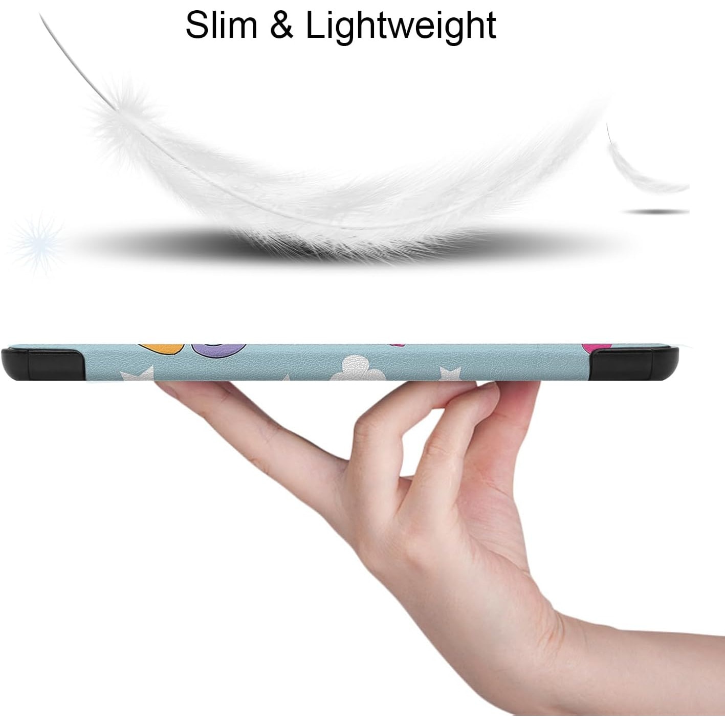 Husa Ultra Slim, Revomag, pentru Samsung Galaxy Tab S9 Plus 12.4", Smart Cover - Unicorn