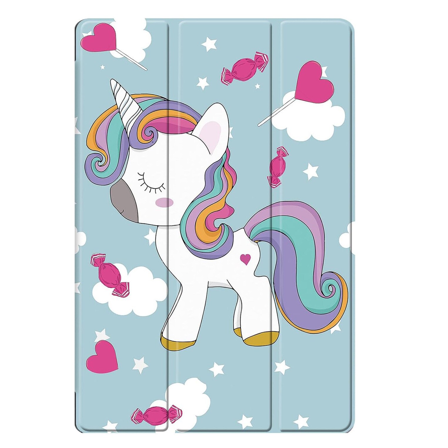 Husa Ultra Slim, Revomag, pentru Samsung Galaxy Tab S9 Plus 12.4", Smart Cover - Unicorn