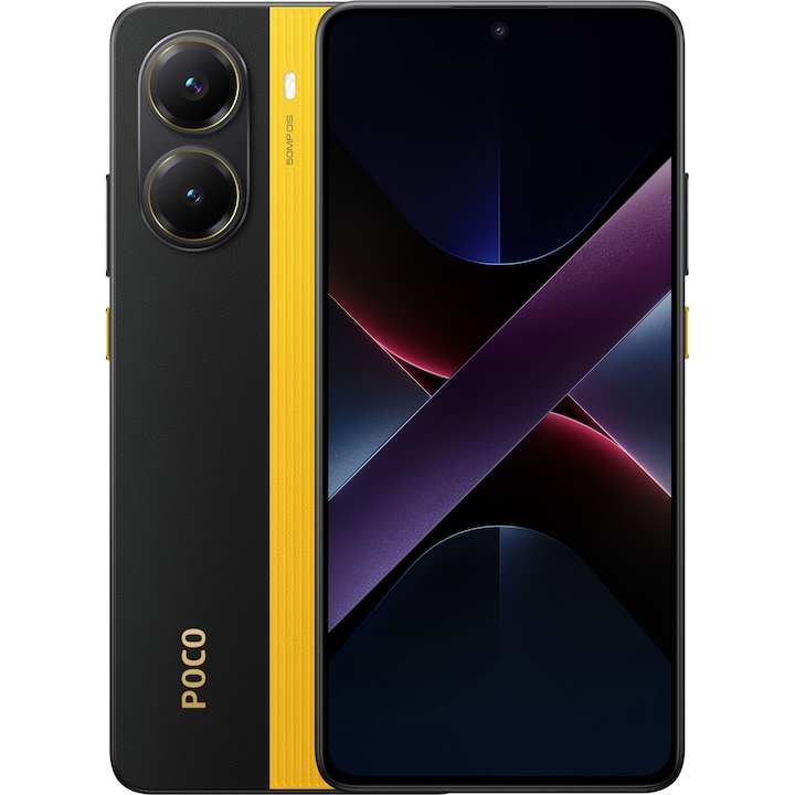 Telefon mobil Poco X7 Pro, 12GB RAM, 256GB, 5G, Yellow