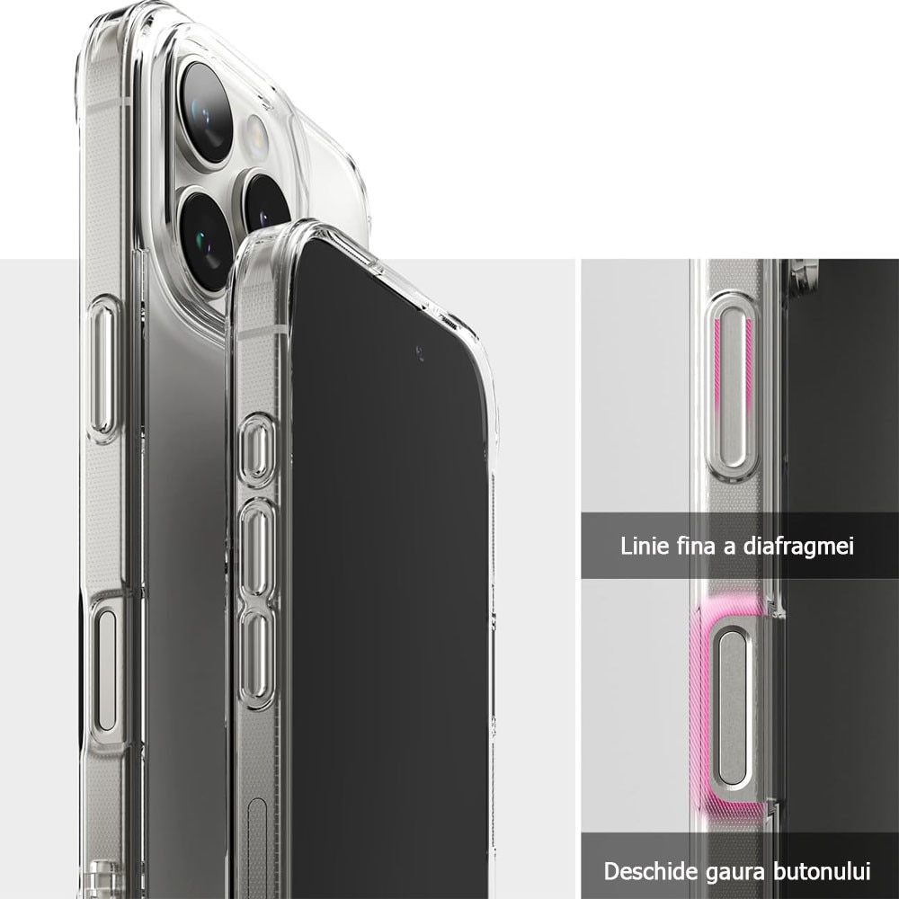 Husa de protectie, GUUIXUAN, MagSafe, Compatibil cu iPhone 16, Premium Quality, Transparent