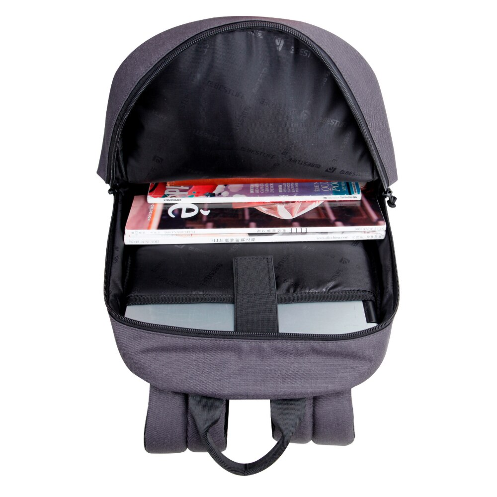 Rucsac Audrey, 42x28x16cm, compartiment laptop 14.1 inch, gri