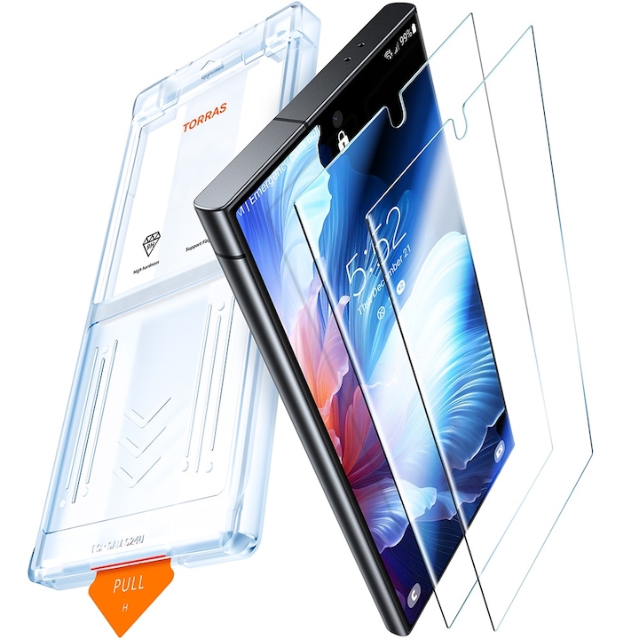 Folie pentru Samsung Galaxy S25 Ultra - Torras GlassGo Install Master - Clear