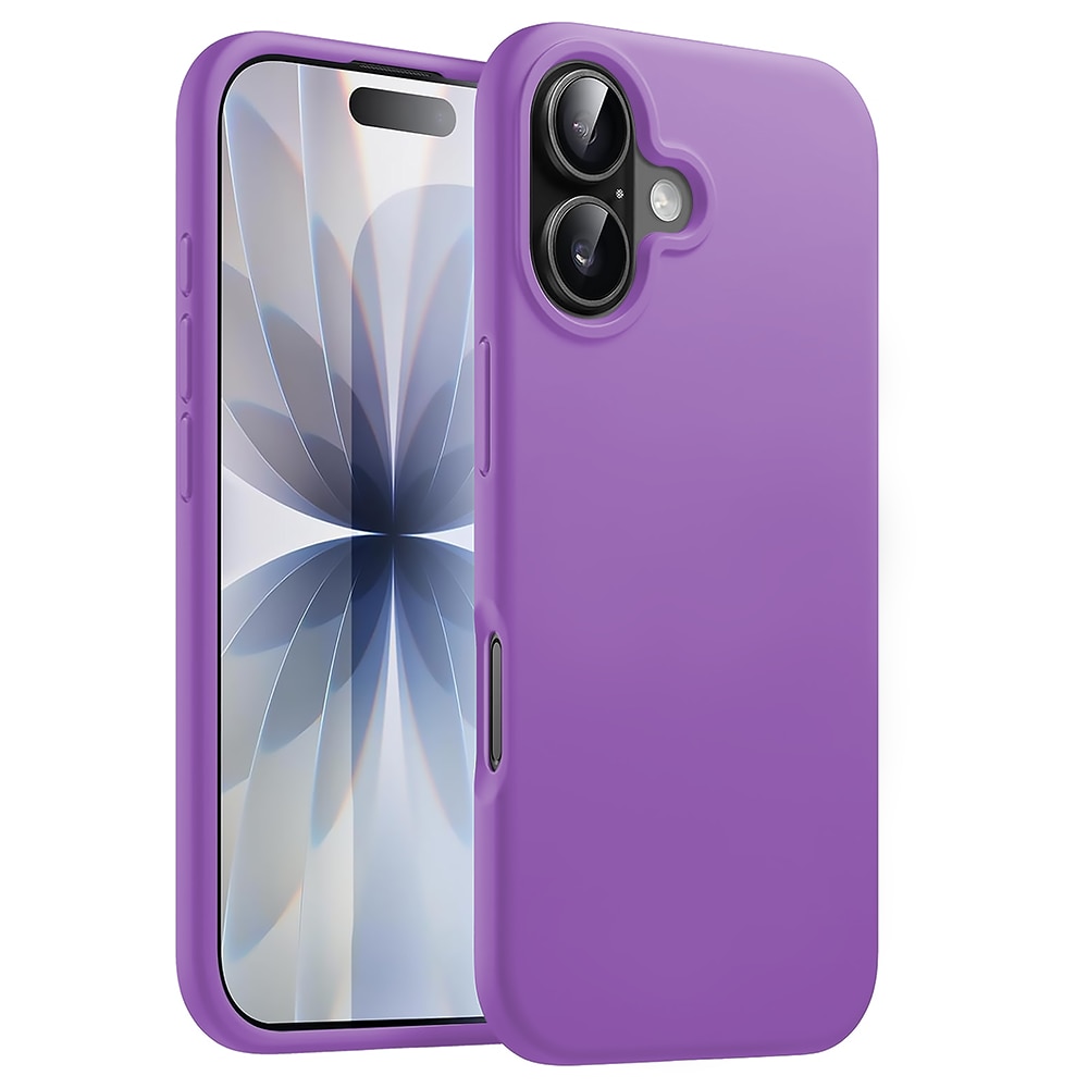 Husa CASEY STUDIOS™ pentru Apple iPhone 17, Soft Silicone Premium, Microfibra in Interior, de Protectie, Ultra Slim, pentru Incarcare Wireless, Margini Ridicate pentru Protectia Ecranului si a Camerelor, Mov deschis