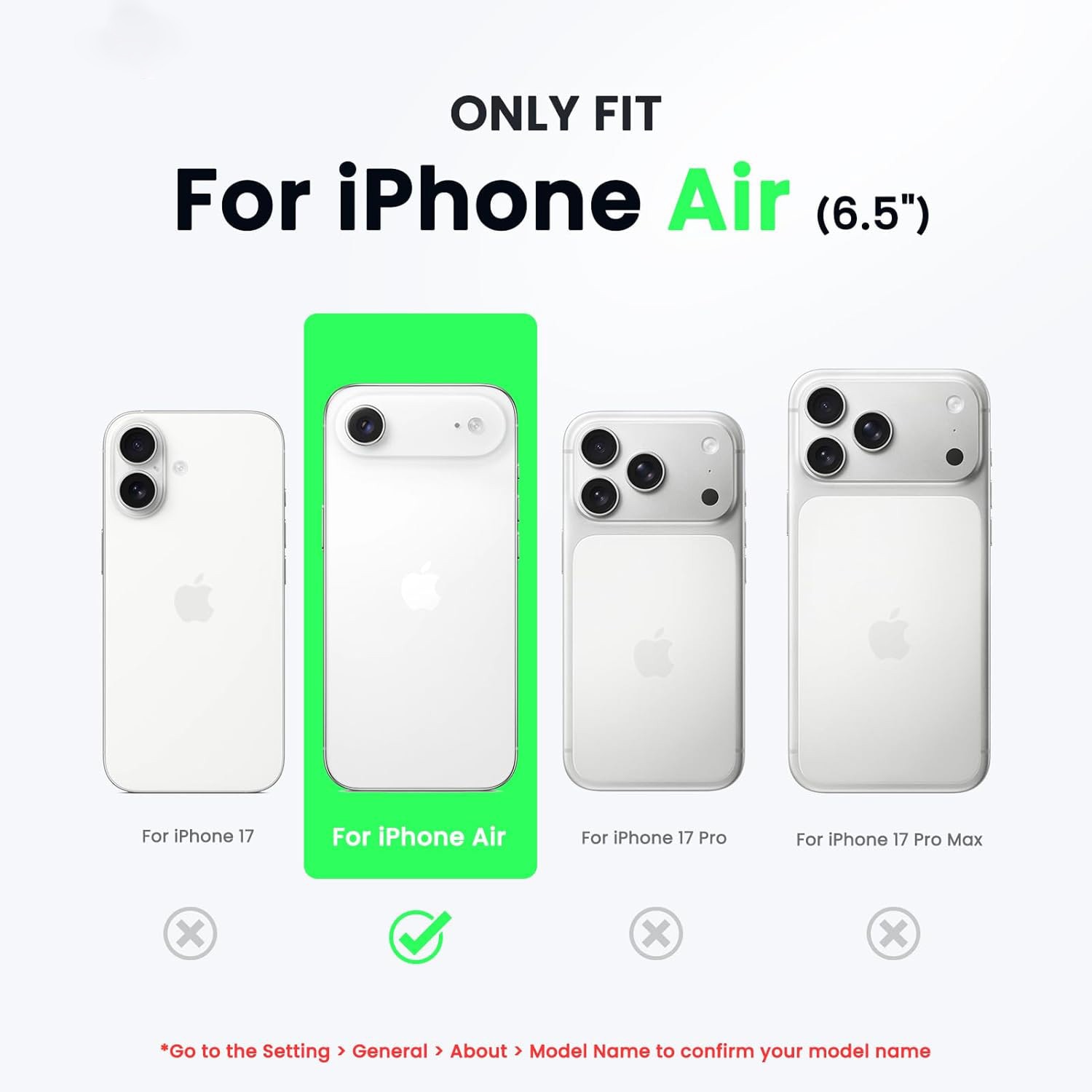 Husa pentru iPhone 17 Air, GlassLook, compatibil cu MagSafe, Premium, Ultra Subtire, Auriu